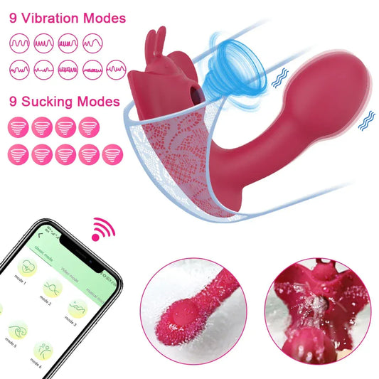 Bluetooth G-Spot Dildo Vibrator for Women-1